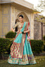 Sky Blue Jacquard Silk Paithani Lehenga Choli ClothsVilla
