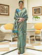 Load image into Gallery viewer, Sky Blue Kanjivaram Silk Saree with Sequins Zari ClothsVilla