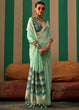 Load image into Gallery viewer, Sky Blue Lustrous Spun Silk Saree with Cotton Blend ClothsVilla