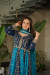 Load image into Gallery viewer, Sky Blue Luxury Faux Blooming Gown Set with Zari &amp; Sequins Embroidery – Kali Cut Design ClothsVilla