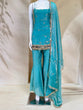 Load image into Gallery viewer, Sky Blue Mirror Work Sharara Set ClothsVilla