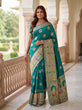 Load image into Gallery viewer, Sky Blue Nylon Satin Zari Weaving Saree ClothsVilla