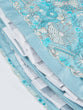 Load image into Gallery viewer, Sky blue Organza Sequins, Zarkan and thread embroidery Semi-Stitched Lehenga choli &amp; Dupatta ClothsVilla