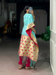Load image into Gallery viewer, Sky Blue Paithani Zari Weaving Kaftan ClothsVilla