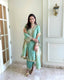 Sky Blue Premium Designer Readymade Top, Plazzo & Dupatta Collection ClothsVilla