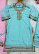 Load image into Gallery viewer, Sky Blue Premium Designer Sharara Set ClothsVilla