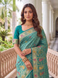 Load image into Gallery viewer, Sky Blue Pure Nylon Saree with Zari Work ClothsVilla