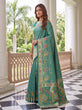 Load image into Gallery viewer, Sky Blue Pure Nylon Saree with Zari Work ClothsVilla