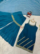 Load image into Gallery viewer, Sky Blue Rakhi Special Elegant Sharara Set ClothsVilla