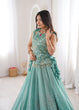 Load image into Gallery viewer, Sky Blue Salsa Crush Lehenga Choli ClothsVilla