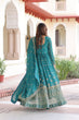 Load image into Gallery viewer, Sky Blue Sequins Embroidered Gown with Dupatta
