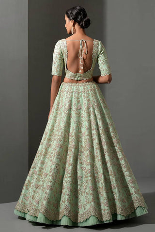 Milky Showstopper Mulberry Silk Lehenga Set – Steal the Spotlight! ClothsVilla