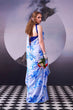 Load image into Gallery viewer, Sky Blue Silk Saree Pearl Border ClothsVilla