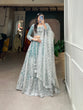 Load image into Gallery viewer, Sky Blue Starlight Sequin Net Lehenga Choli - Embody Radiance &amp; Celebrate in Style ClothsVilla