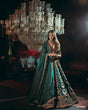 Load image into Gallery viewer, Sky Blue Steal the Spotlight — Mulmul Silk &amp; Velvet Lehenga Set with Sequins &amp; Zari Work ClothsVilla