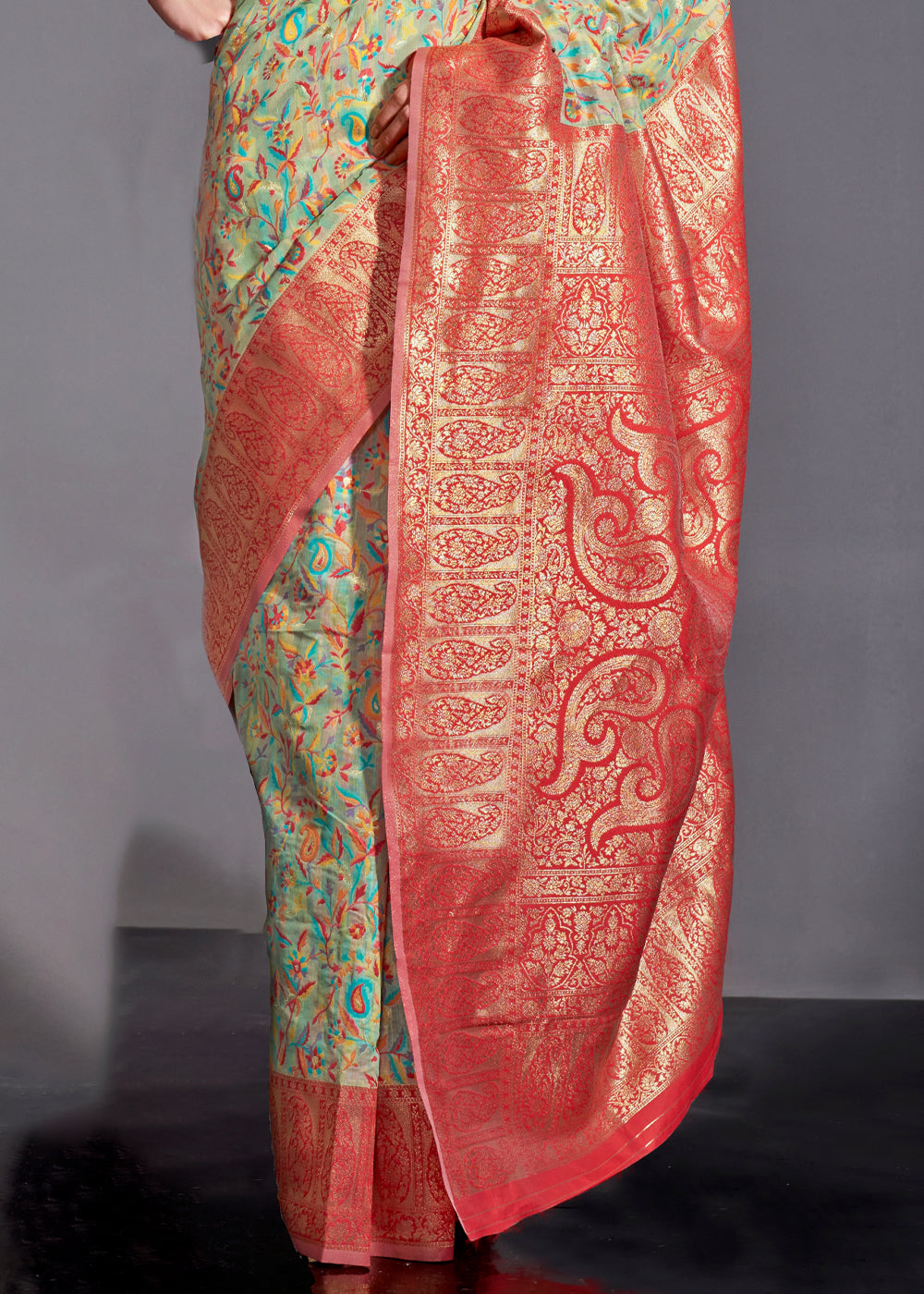 Sky Blue Versatile Elegance Modal Silk Saree – Effortless Style for Every Occasion ClothsVilla