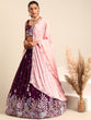 Load image into Gallery viewer, Stunning Burgundy Sequinned Georgette Lehenga Choli Set ClothsVilla