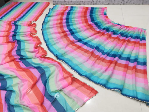 Stunning Georgette Lehenga Choli Dupatta Set ClothsVilla