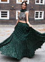 Load image into Gallery viewer, Stunning Georgette Lehenga Set with Cascading Sequins and Stonework ClothsVilla