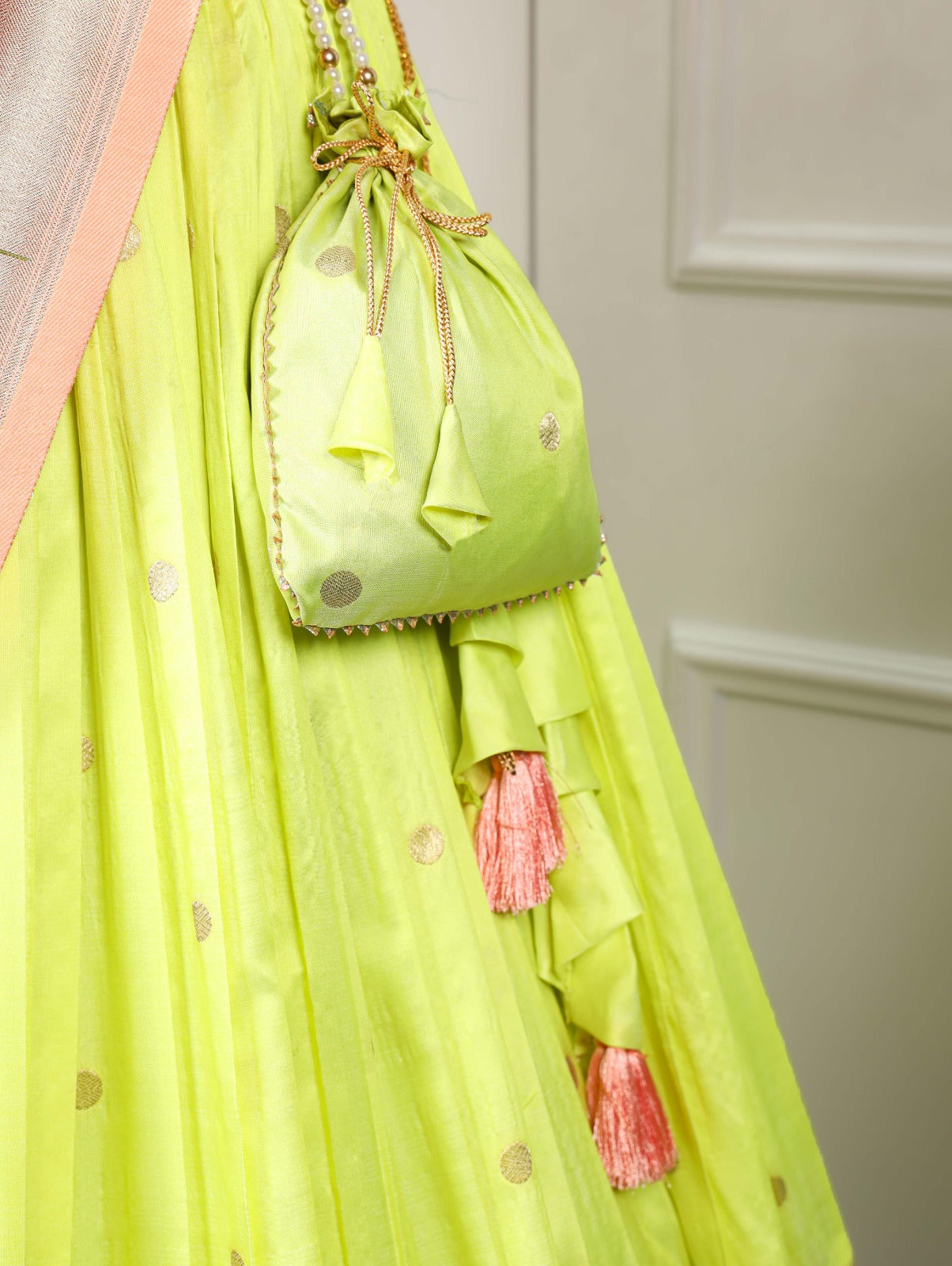 Stunning Parrot Green Paithani Lehenga Choli - Embrace Tradition in Style ClothsVilla