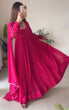 Load image into Gallery viewer, Stunning Pink Anarkali Suit Set with Gota Patti Work and Dupatta ClothsVilla
