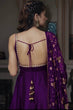 Load image into Gallery viewer, Stunning Violet Faux Georgette Anarkali Suit ClothsVilla