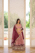 Load image into Gallery viewer, Stunning Viscose Jacquard Lavender Lehenga Set with Embroidered Sequins and Faux Blooming Dupatta ClothsVilla