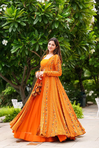Sunset Soiree 3-Piece Matching Set - Crop Top, Palazzo Pants & Shrug ClothsVilla