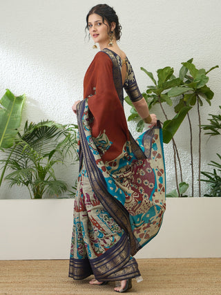 Svarika Comfortable PV Cotton Saree for Daily & Festive Wear ClothsVilla