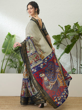 Svarika Comfortable PV Cotton Saree for Daily & Festive Wear ClothsVilla
