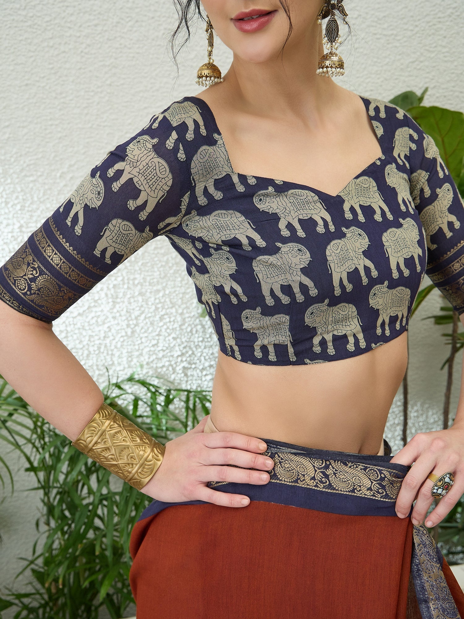 Svarika Comfortable PV Cotton Saree for Daily & Festive Wear ClothsVilla
