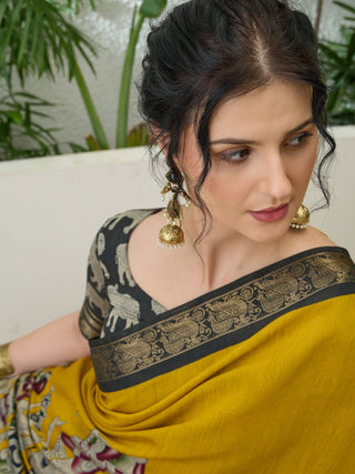 Svarika Comfortable PV Cotton Saree for Daily & Festive Wear ClothsVilla