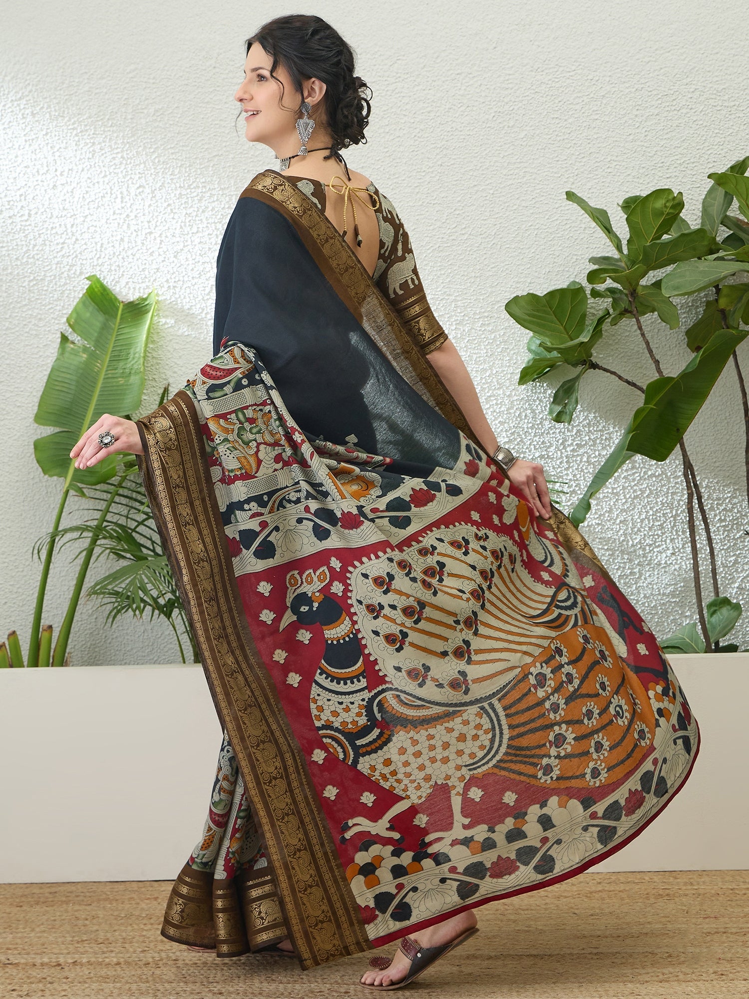 Svarika Comfortable PV Cotton Saree for Daily & Festive Wear ClothsVilla