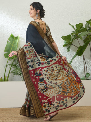 Svarika Comfortable PV Cotton Saree for Daily & Festive Wear ClothsVilla