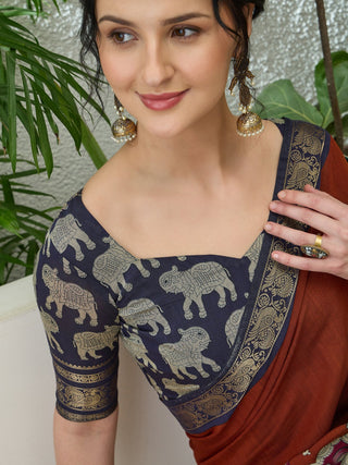 Svarika Comfortable PV Cotton Saree for Daily & Festive Wear ClothsVilla