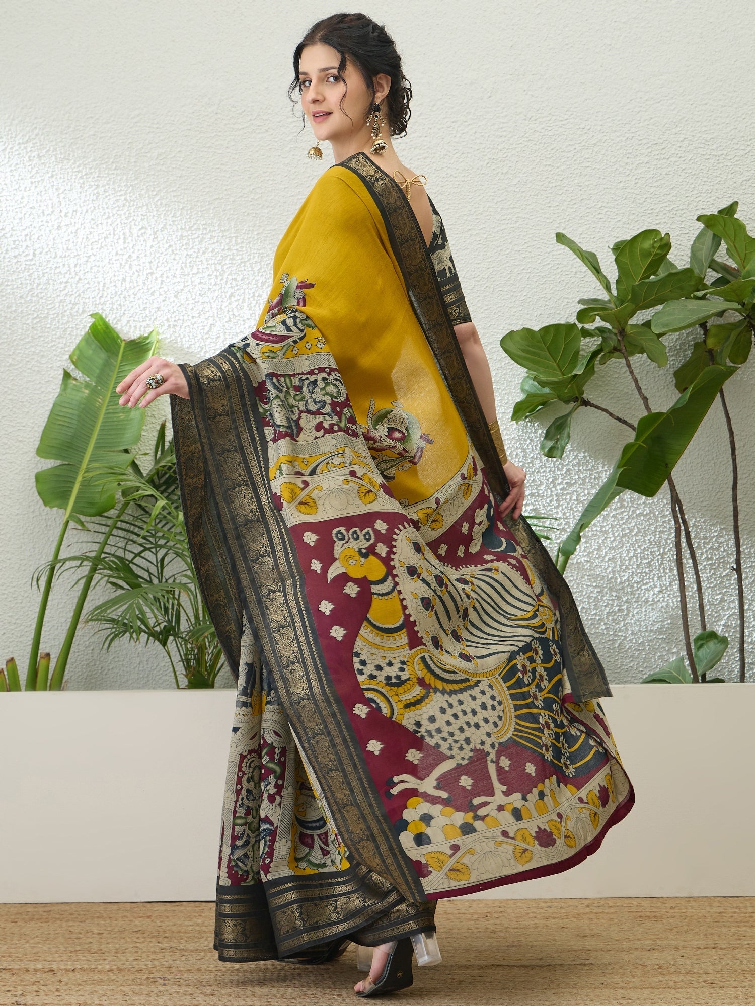 Svarika Comfortable PV Cotton Saree for Daily & Festive Wear ClothsVilla