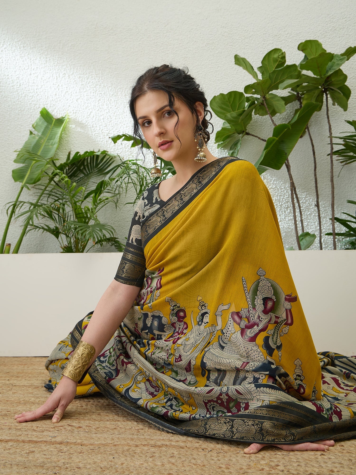 Svarika Comfortable PV Cotton Saree for Daily & Festive Wear ClothsVilla