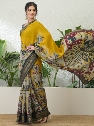 Svarika Comfortable PV Cotton Saree for Daily & Festive Wear ClothsVilla