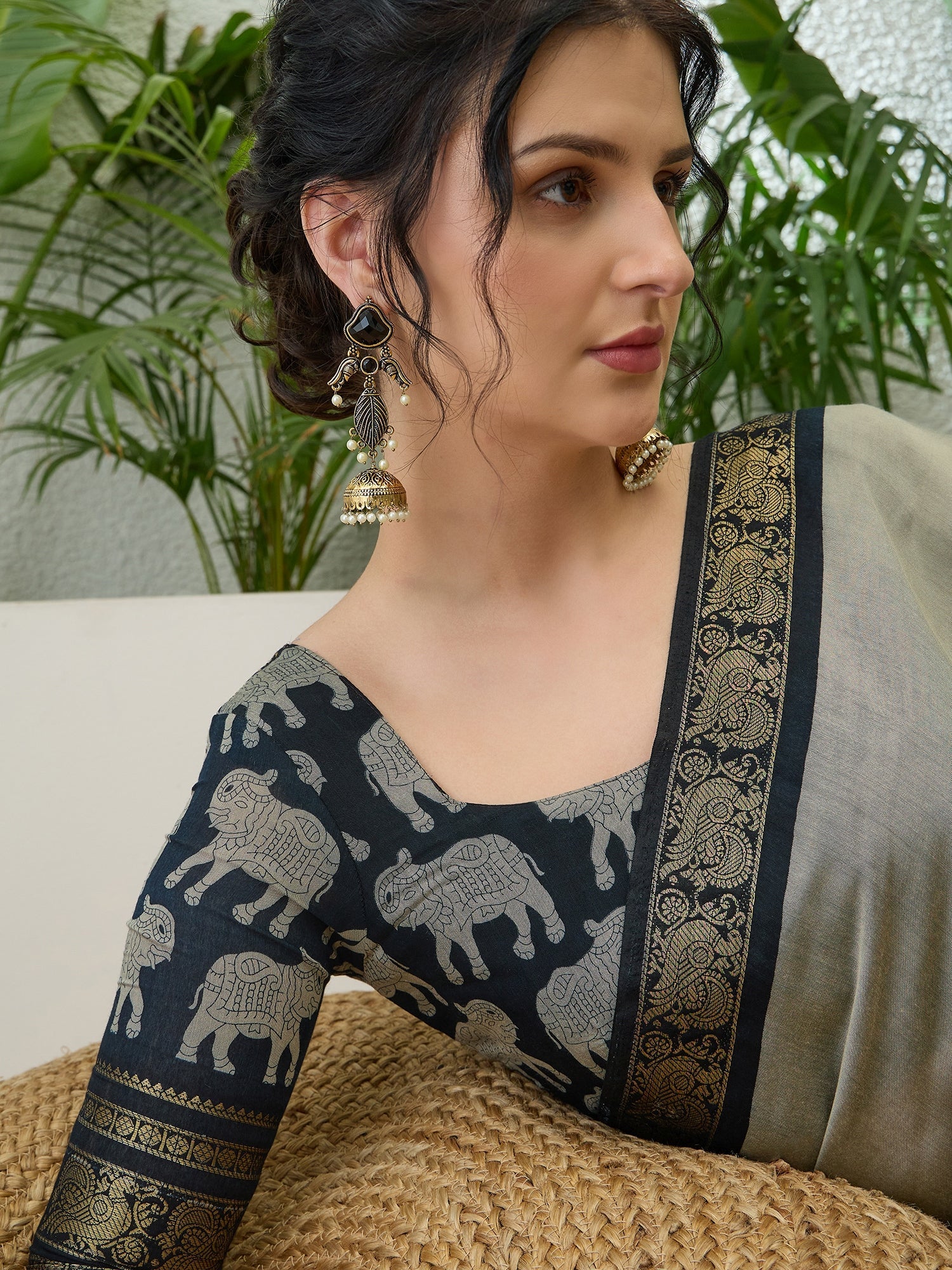 Svarika Comfortable PV Cotton Saree for Daily & Festive Wear ClothsVilla