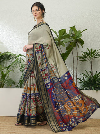 Svarika Comfortable PV Cotton Saree for Daily & Festive Wear ClothsVilla