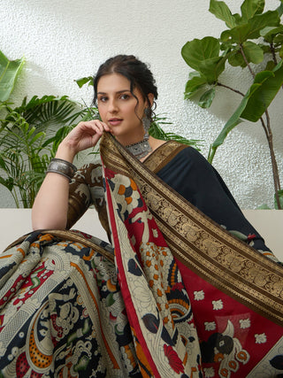 Svarika Comfortable PV Cotton Saree for Daily & Festive Wear ClothsVilla