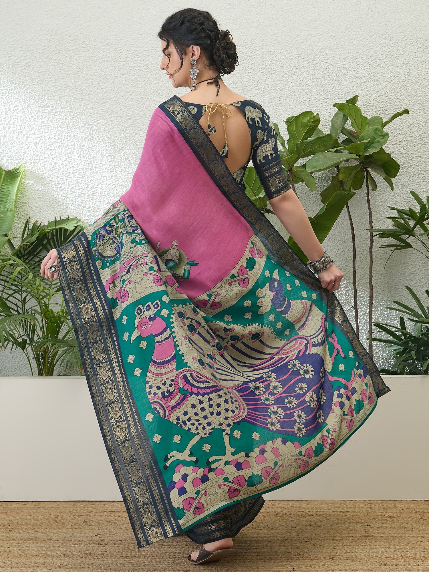 Svarika Comfortable PV Cotton Saree for Daily & Festive Wear ClothsVilla