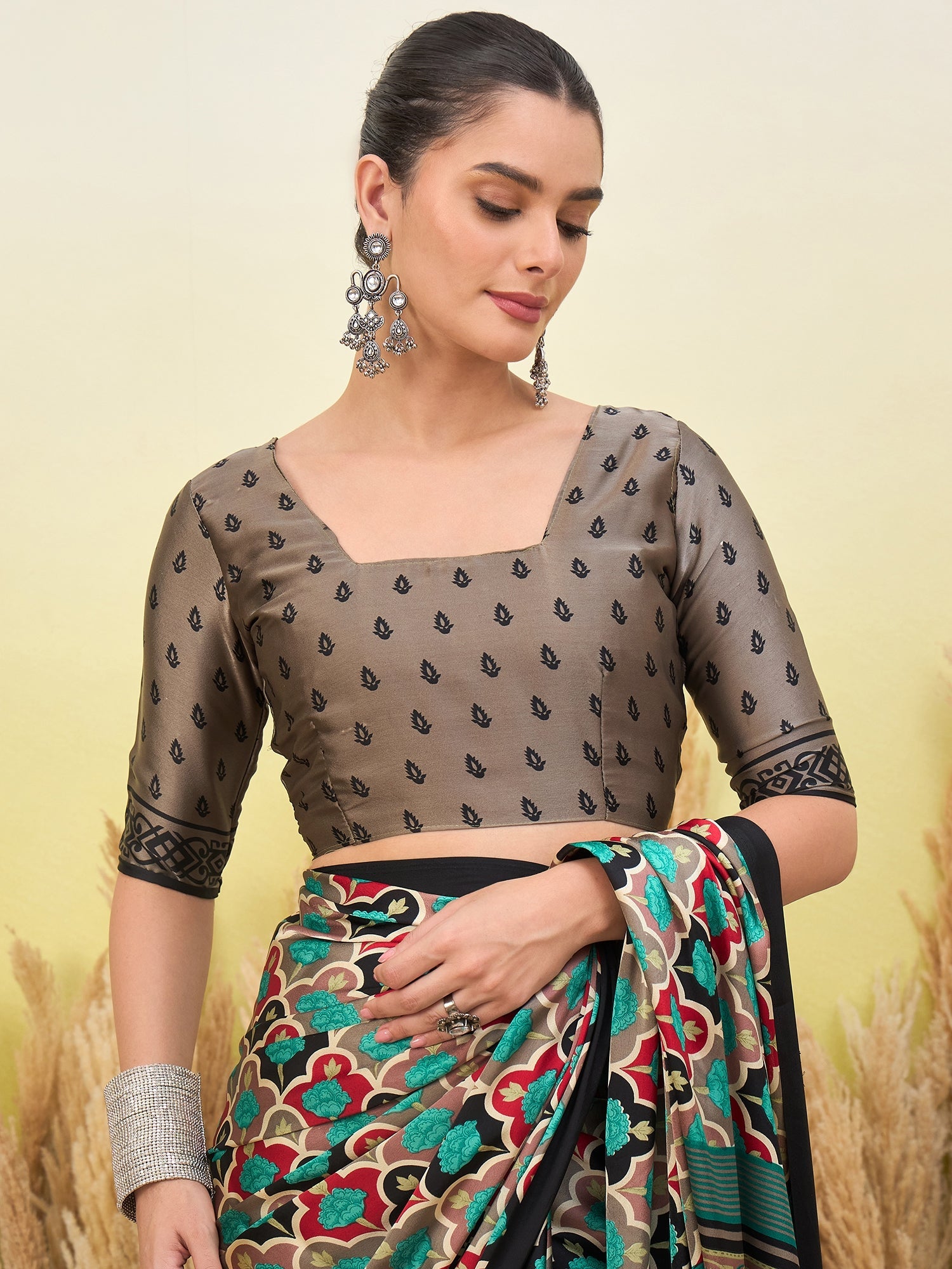 Tanirika Stylish Semi Modal Saree for Party & Festive Wear ClothsVilla