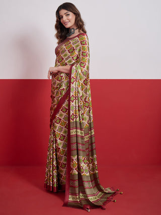 Tanirika Stylish Semi Modal Saree for Party & Festive Wear ClothsVilla