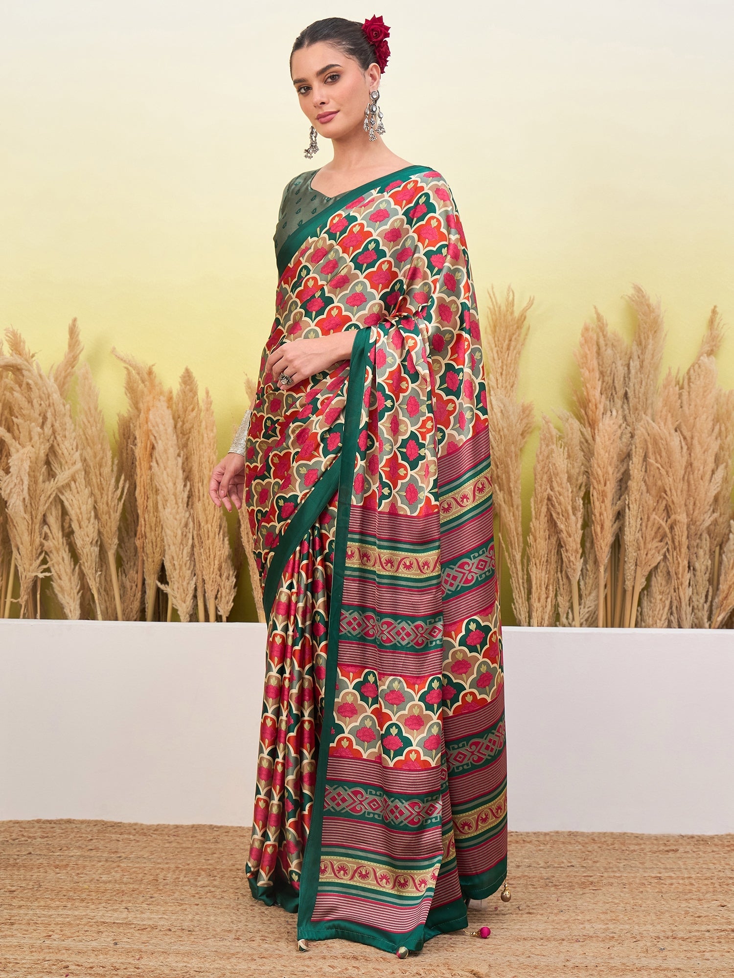 Tanirika Stylish Semi Modal Saree for Party & Festive Wear ClothsVilla
