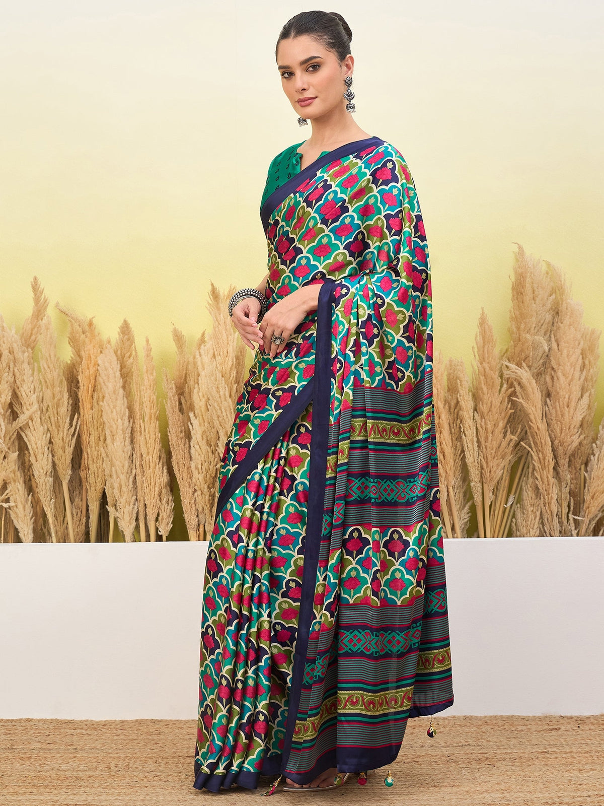 Tanirika Stylish Semi Modal Saree for Party & Festive Wear ClothsVilla