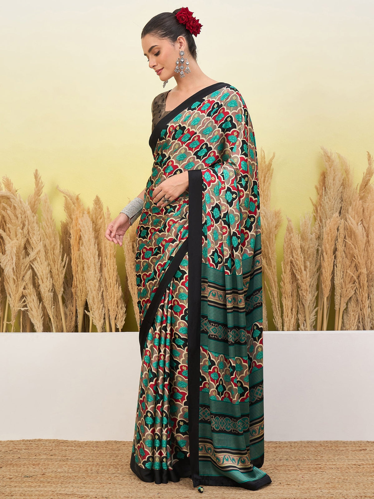 Tanirika Stylish Semi Modal Saree for Party & Festive Wear ClothsVilla