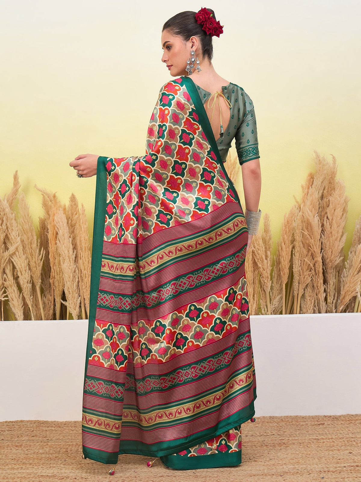 Tanirika Stylish Semi Modal Saree for Party & Festive Wear ClothsVilla