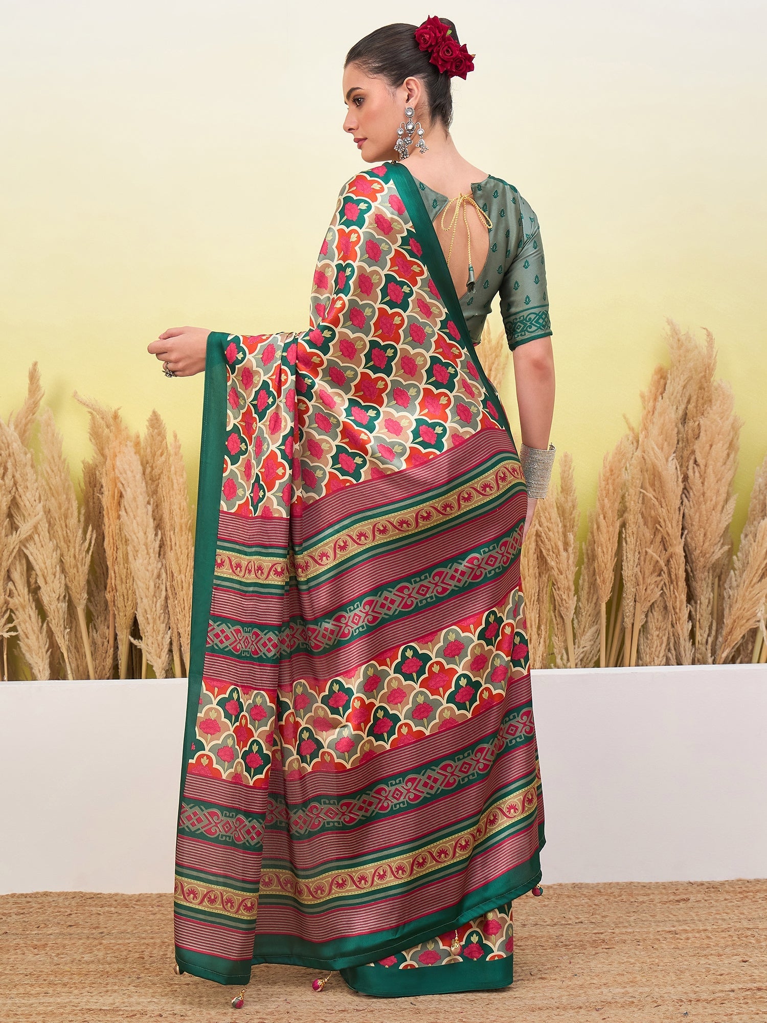 Tanirika Stylish Semi Modal Saree for Party & Festive Wear ClothsVilla