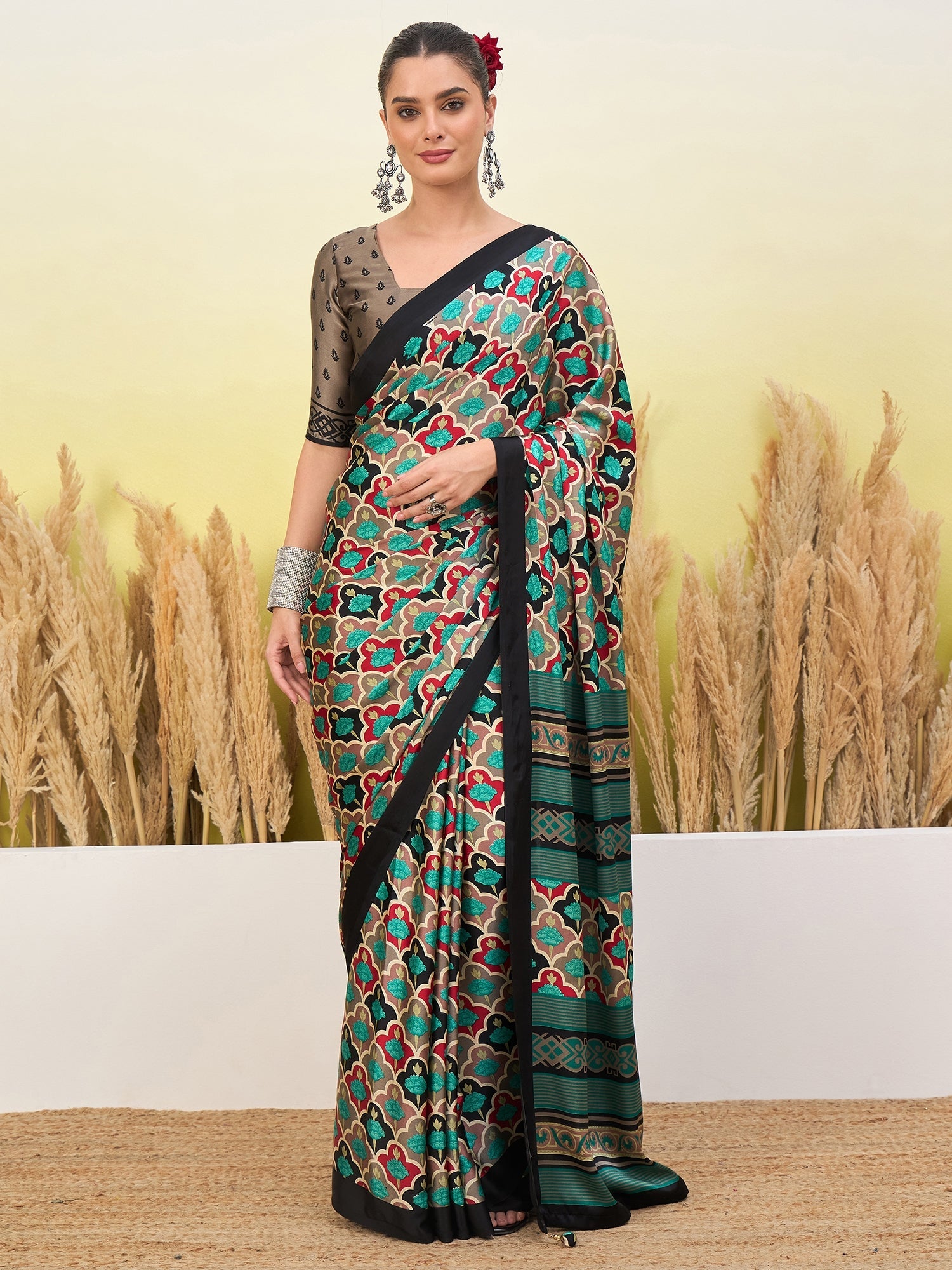 Tanirika Stylish Semi Modal Saree for Party & Festive Wear ClothsVilla